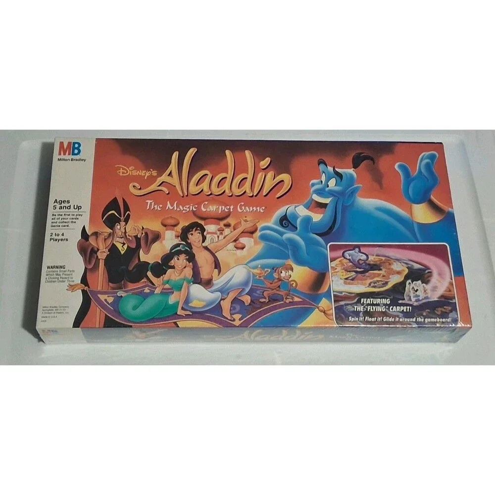 Vintage Aladdin Magic Carpet Board Game Milton Bradley 1992 Disney New Sealed